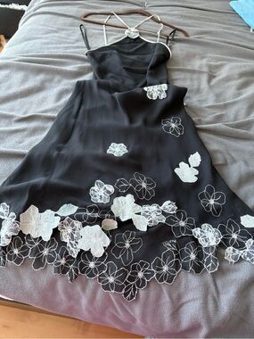 BCBG Dress with Floral Embroidery size 4